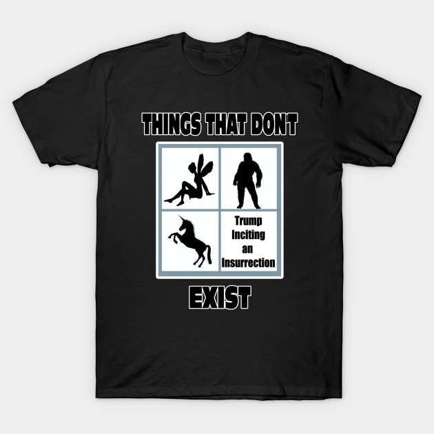 Things That Don't Exist Funny Political Humor Pro Trump T-Shirt by DesignFunk